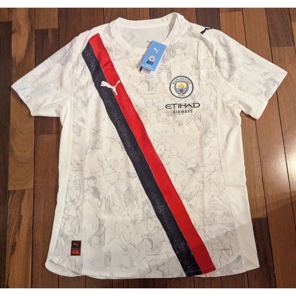 Puma X KidSuper Manchester City CWC Soccer Jersey Player Issue $150 NWT LG